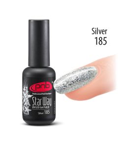 Гель-лак PNB "Star Way" 185  Silver 8 ml.