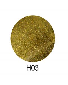 Голограммный глиттер ADORE H03 2,5 г (яскраве золото, голограма)