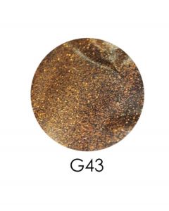 ADORE зеркальный глиттер G43, 2,5 г (коричневый)