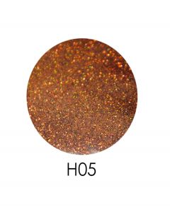 Голограммный глиттер ADORE H05, 2,5 г (темне золото, голограма)