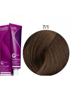 Стойкая крем-краска для волос Londa Professional 7/1 пепельный блондин 60 мл