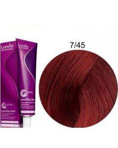Стойкая крем-краска для волос Londa Professional 7/45 медно-красный блондин 60 мл