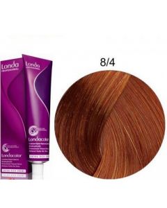 Стойкая крем-краска для волос Londa Professional 8/4 медный светлый блондин 60 мл