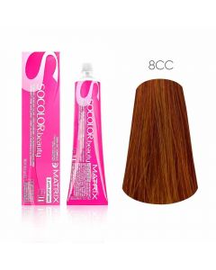 Крем-краска для волос Matrix Socolor Beauty -8CC светлый блондин глубокий медный , 90мл