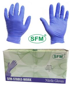 Перчатки супермягкие нитриловые SFM 100 шт. (размер M)