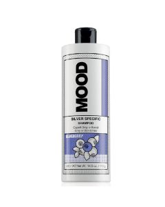 Шампунь із фіолетовим пігментом для нейтралізації жовтизни Mood Silver Specific Shampoo Pro, 400 мл